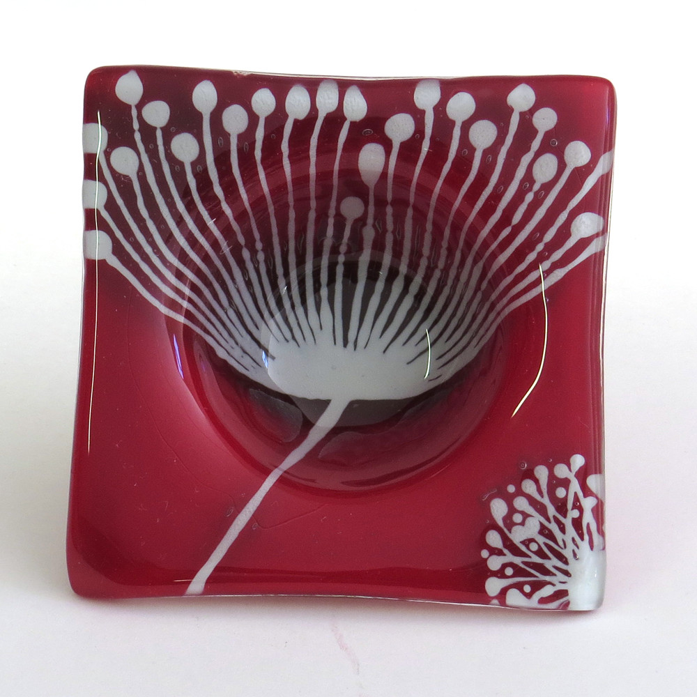 Bayede! Red Square Bowl with Fynbos