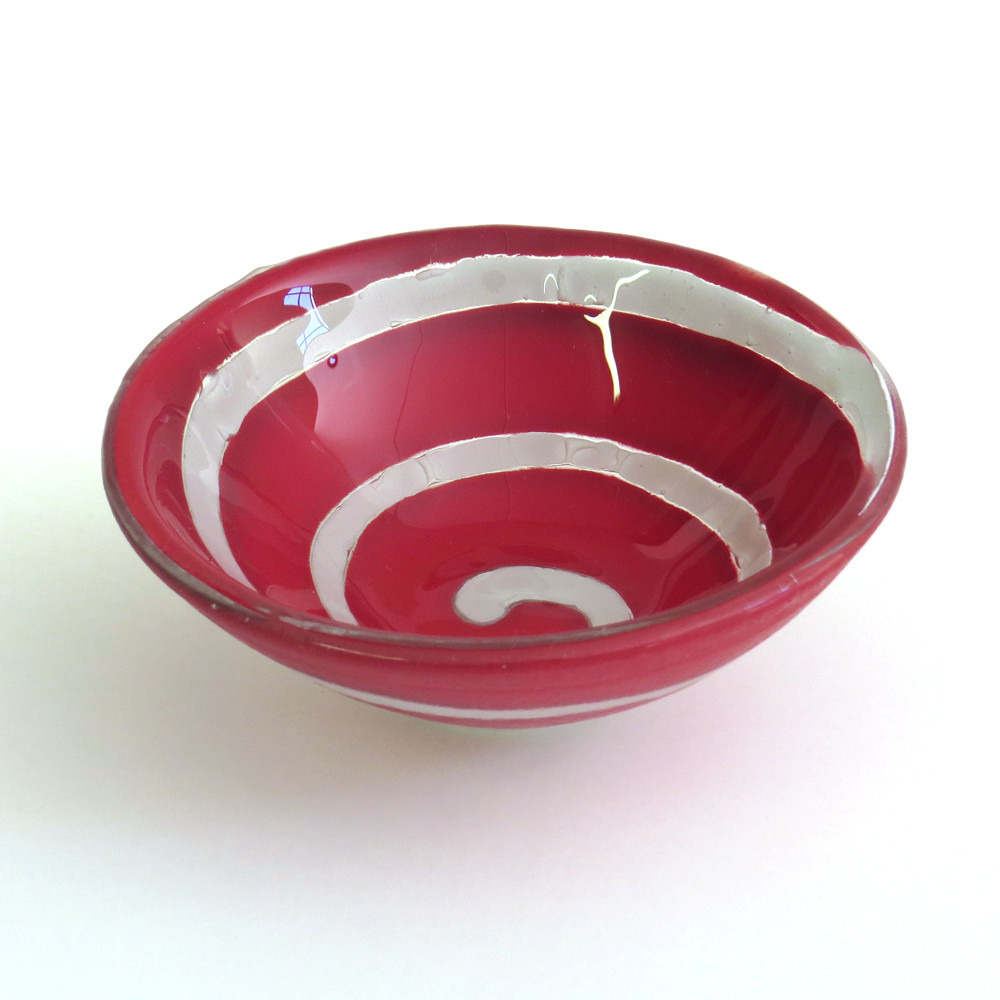 Bayede! Red Spiral Bowl