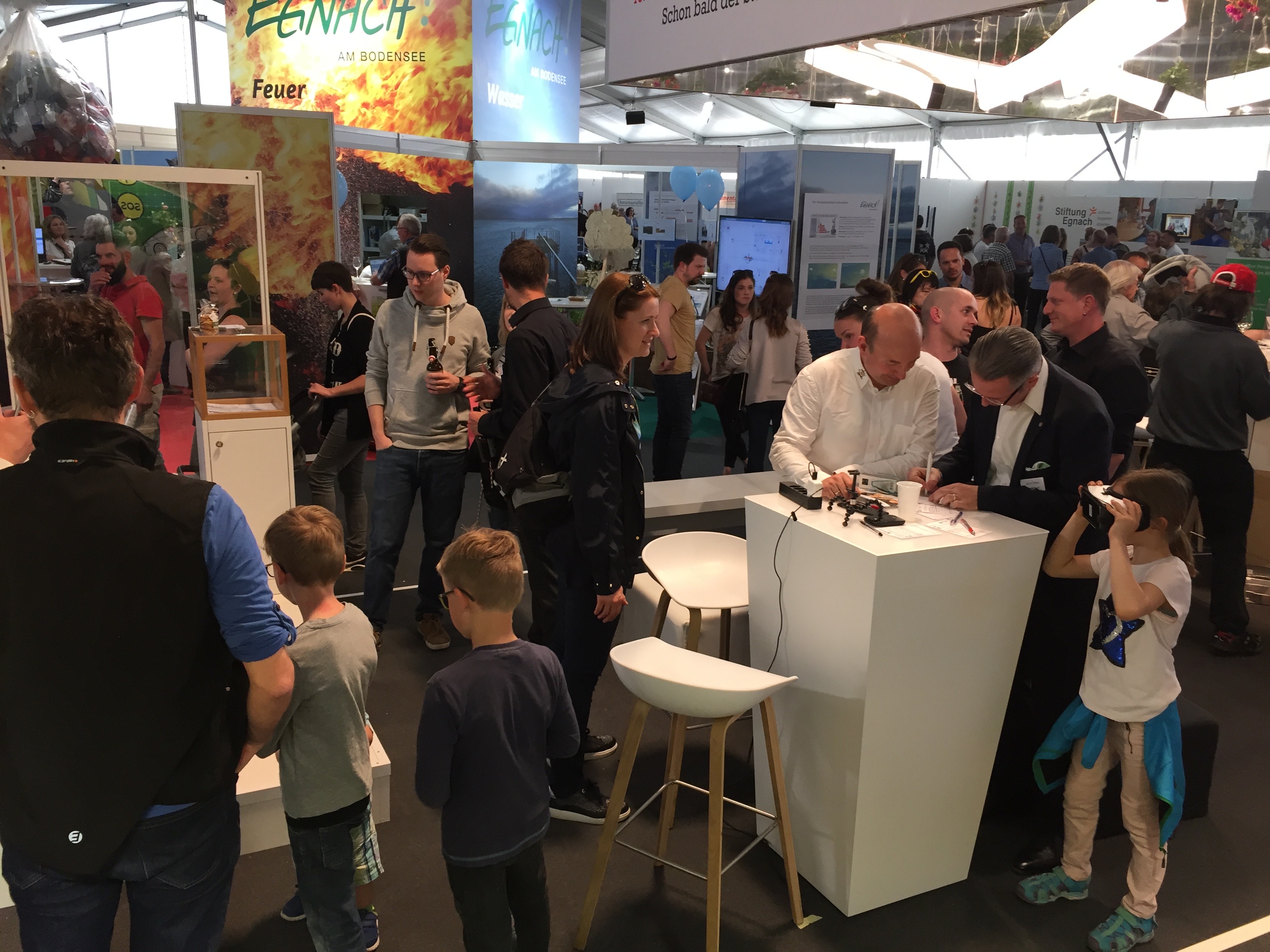 Stand: Der Stand von Elektro Etter war über die gesamte Messe hinweg immer gut besucht