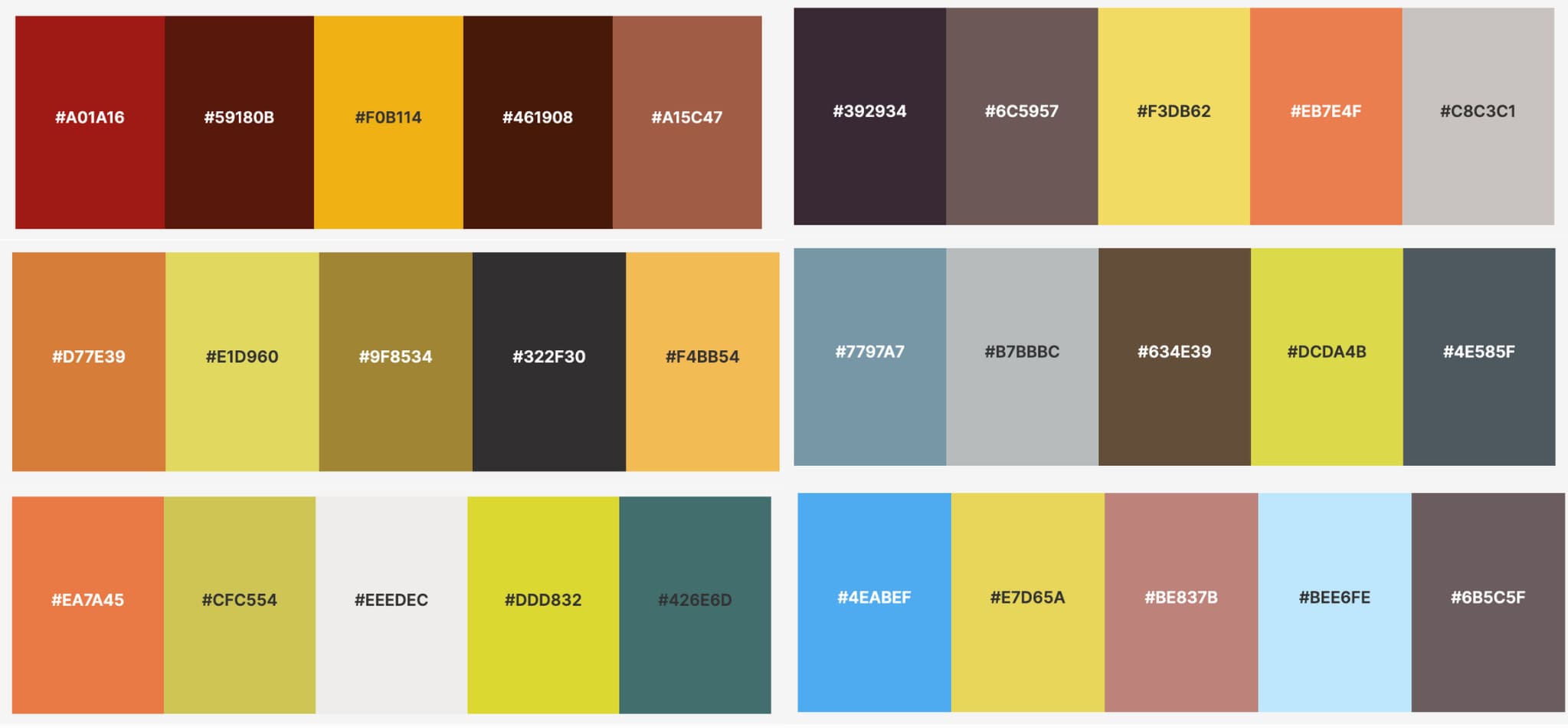  5 Naruto Colors Palette With HEX Codes Eggradients