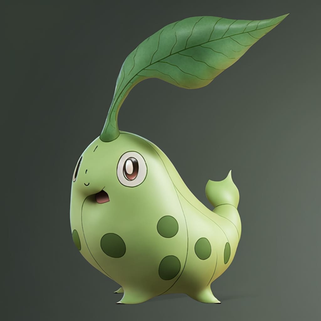+25 Green Pokemon Explained (3D Images) - Eggradients.com