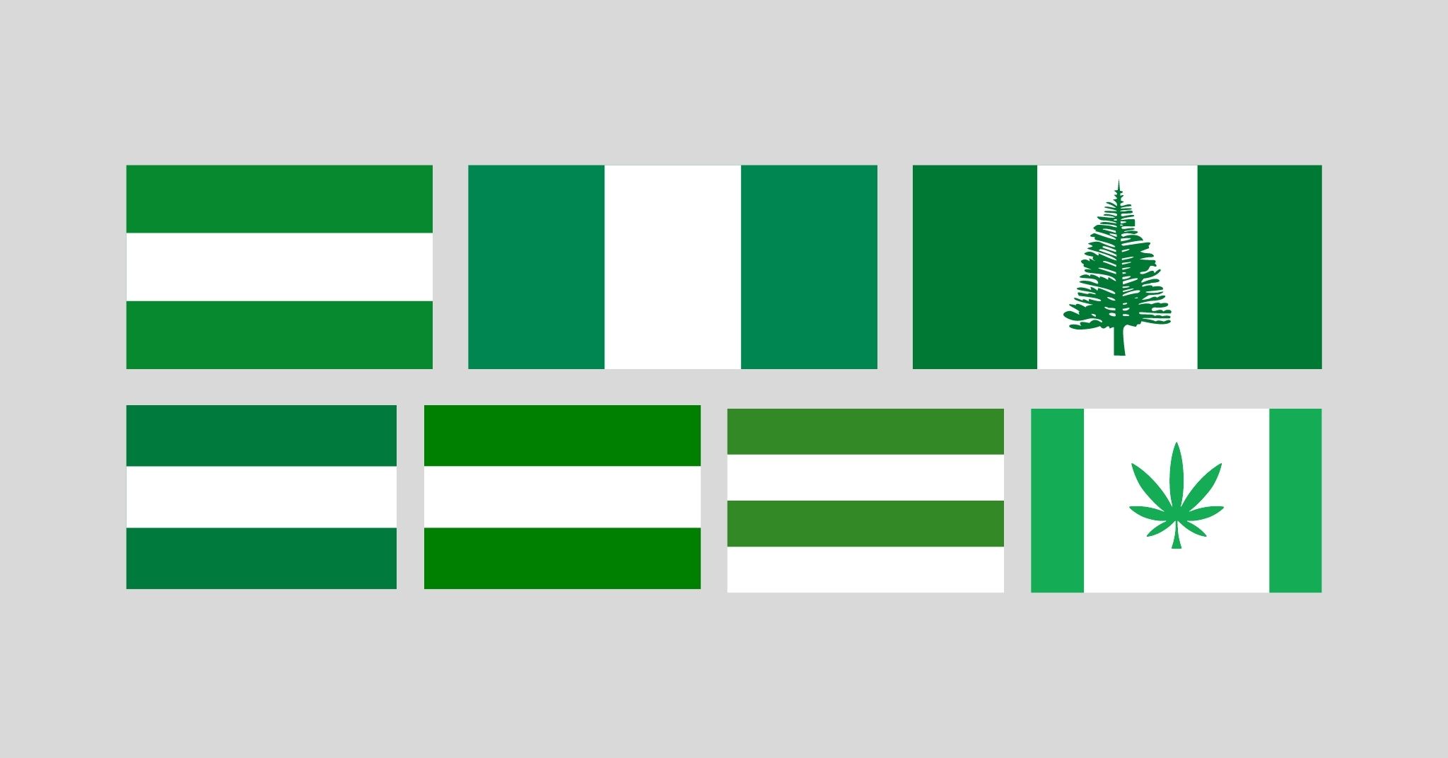 Green White Green Flag +5 Fags With These Colors
