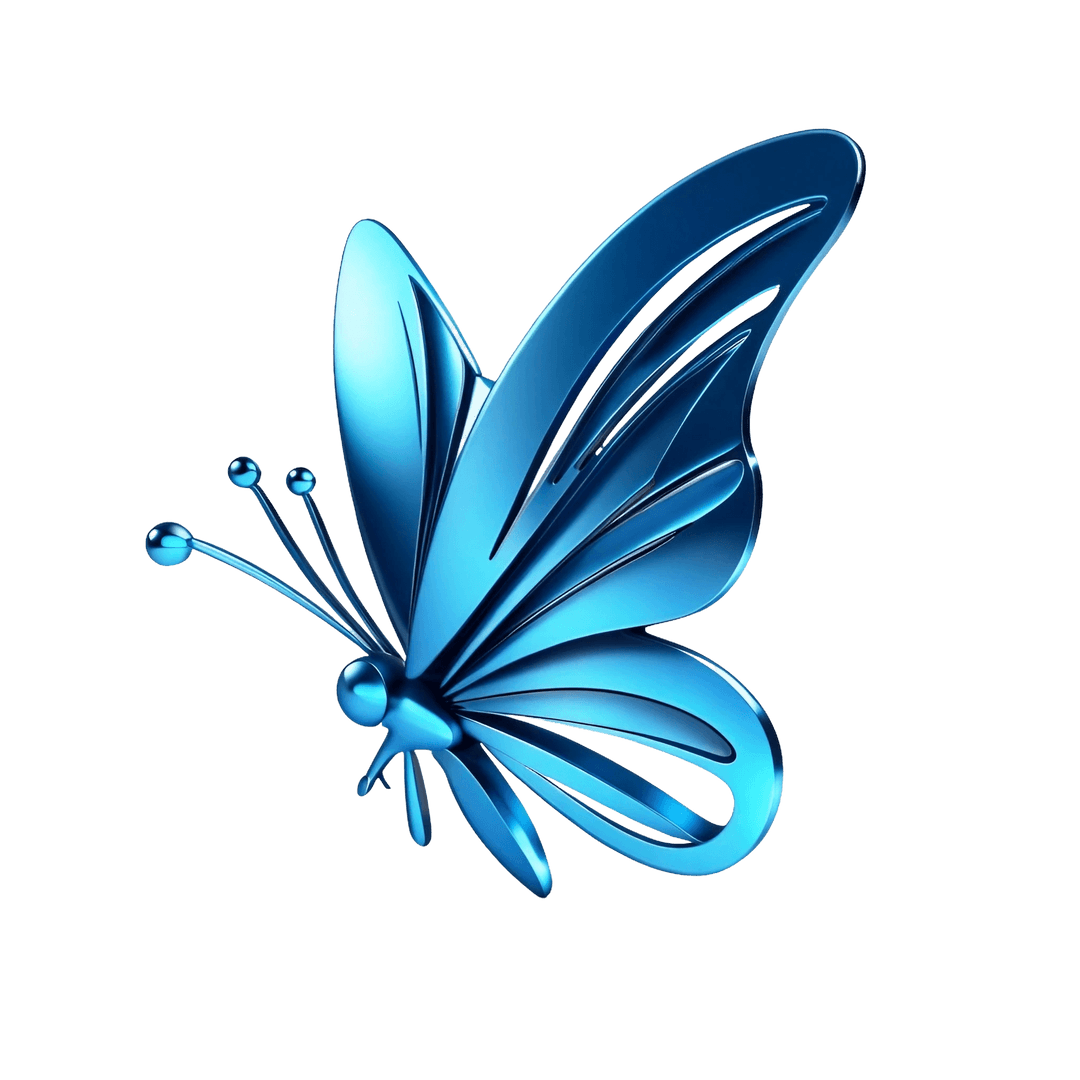 +60 Blue Butterfly Logo HighQuality, Free, and Versatile for Your