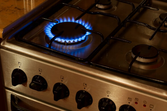 how to clean gas stove