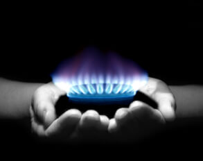 Propane Gas In Hands