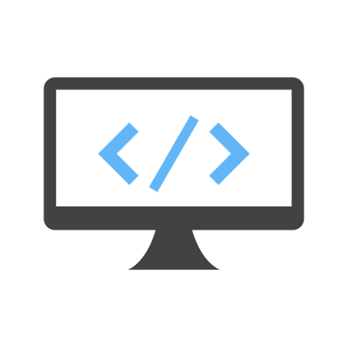 screen with image of brackets for applicaton development