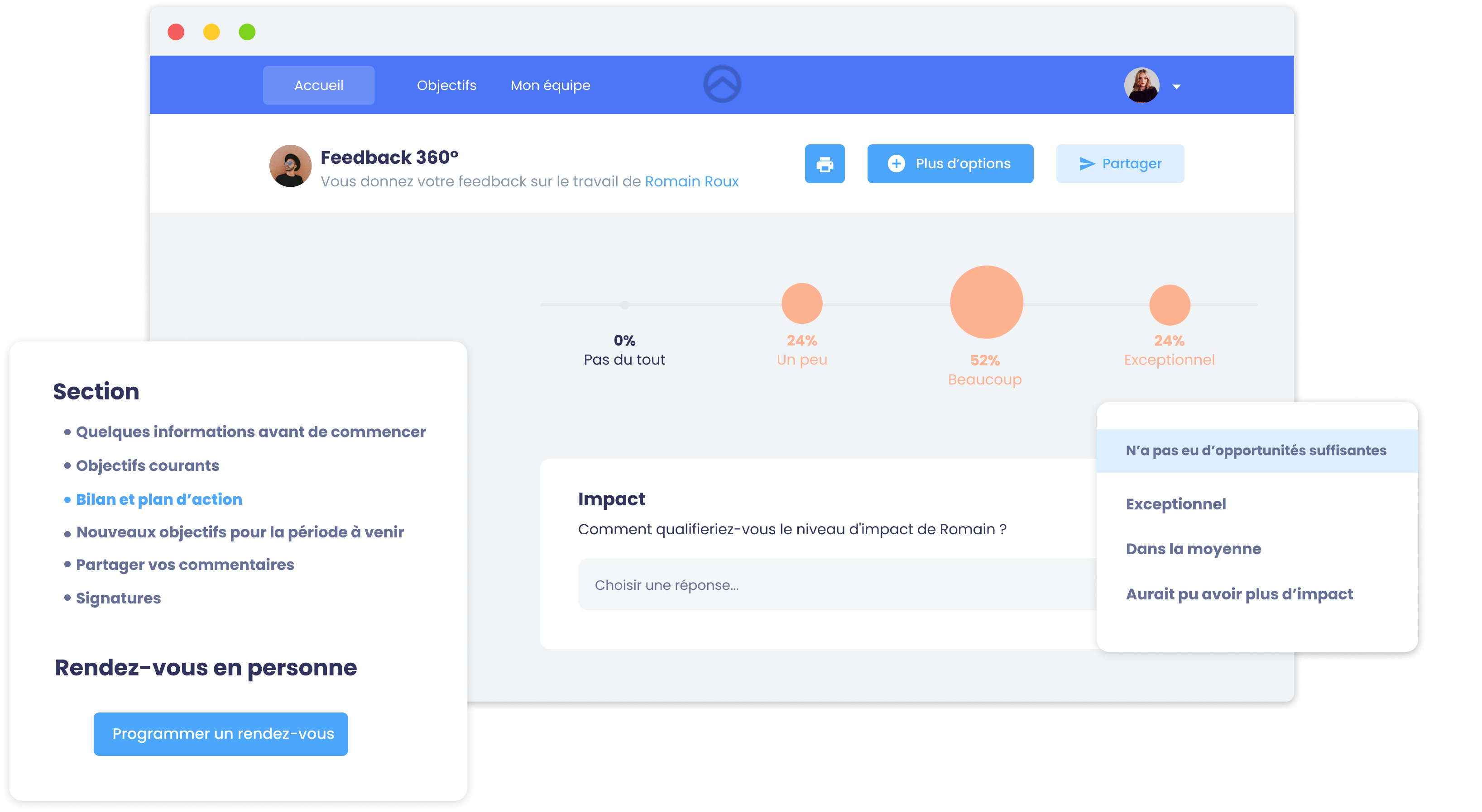 Une campagne de Feedback 360°