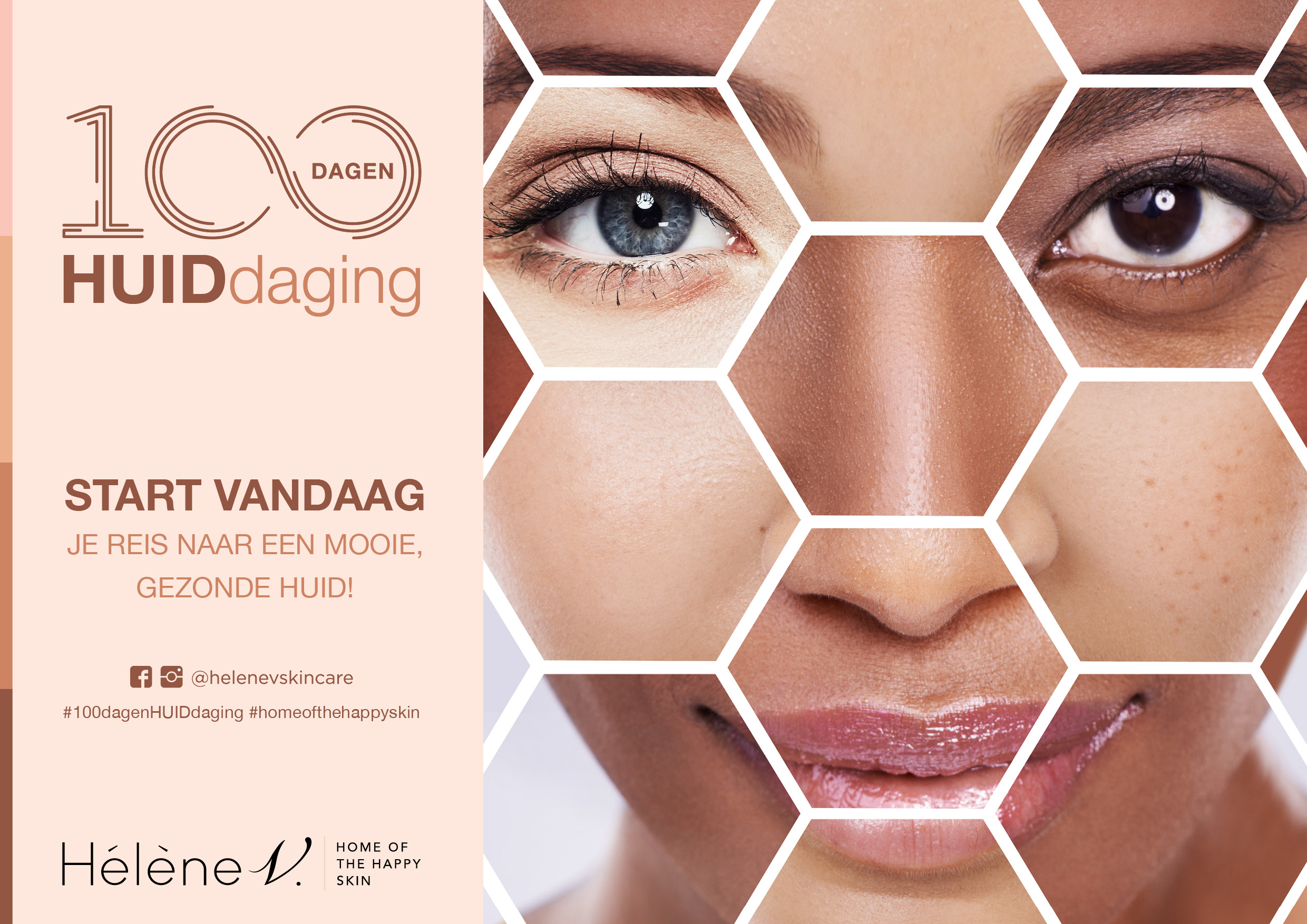 Ga de #100dagenHUIDdaging aan. De huid van je dromen start vandaag!