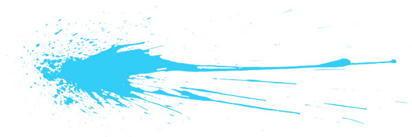 blue splatter