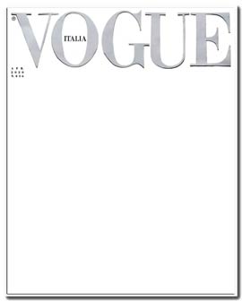 empty cover vogue italia