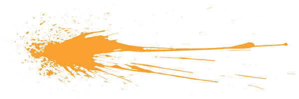 orange splatter