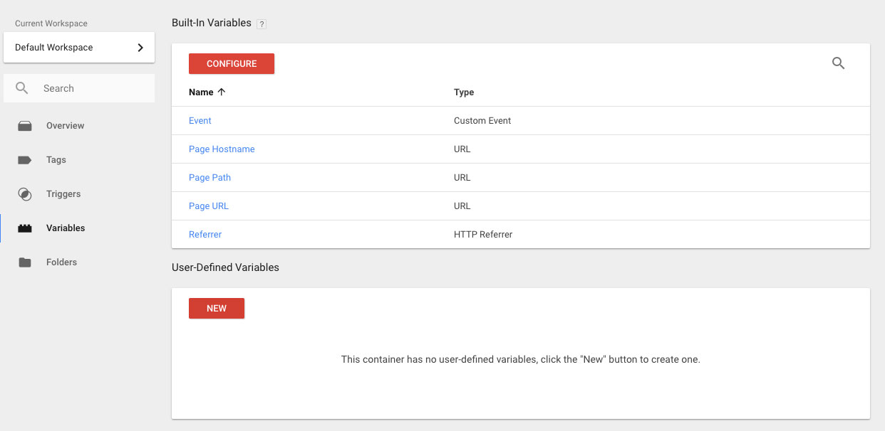 Google Tag Manager create new Variable
