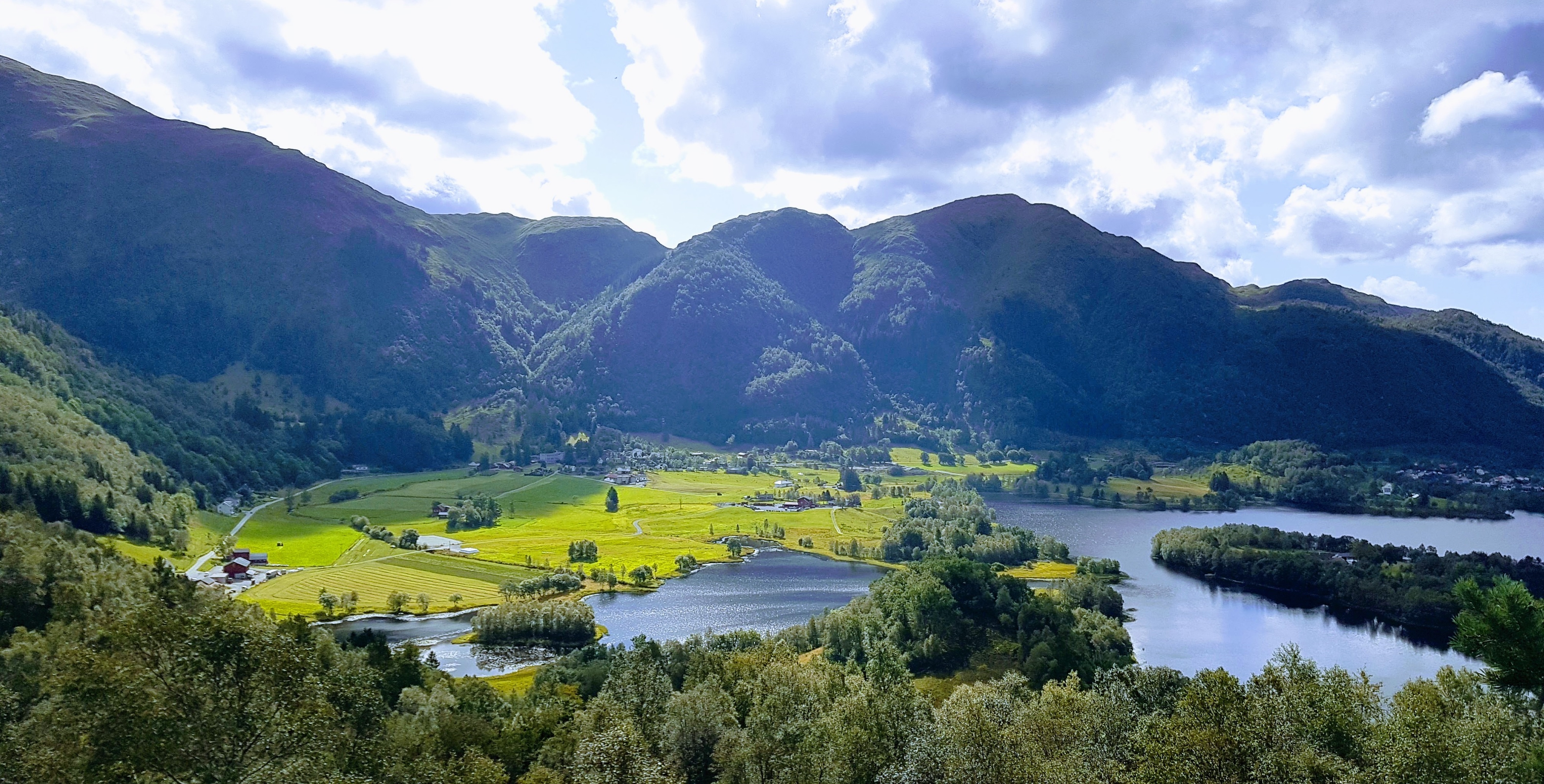 view of Solneset Gård outside Bergen, Norway