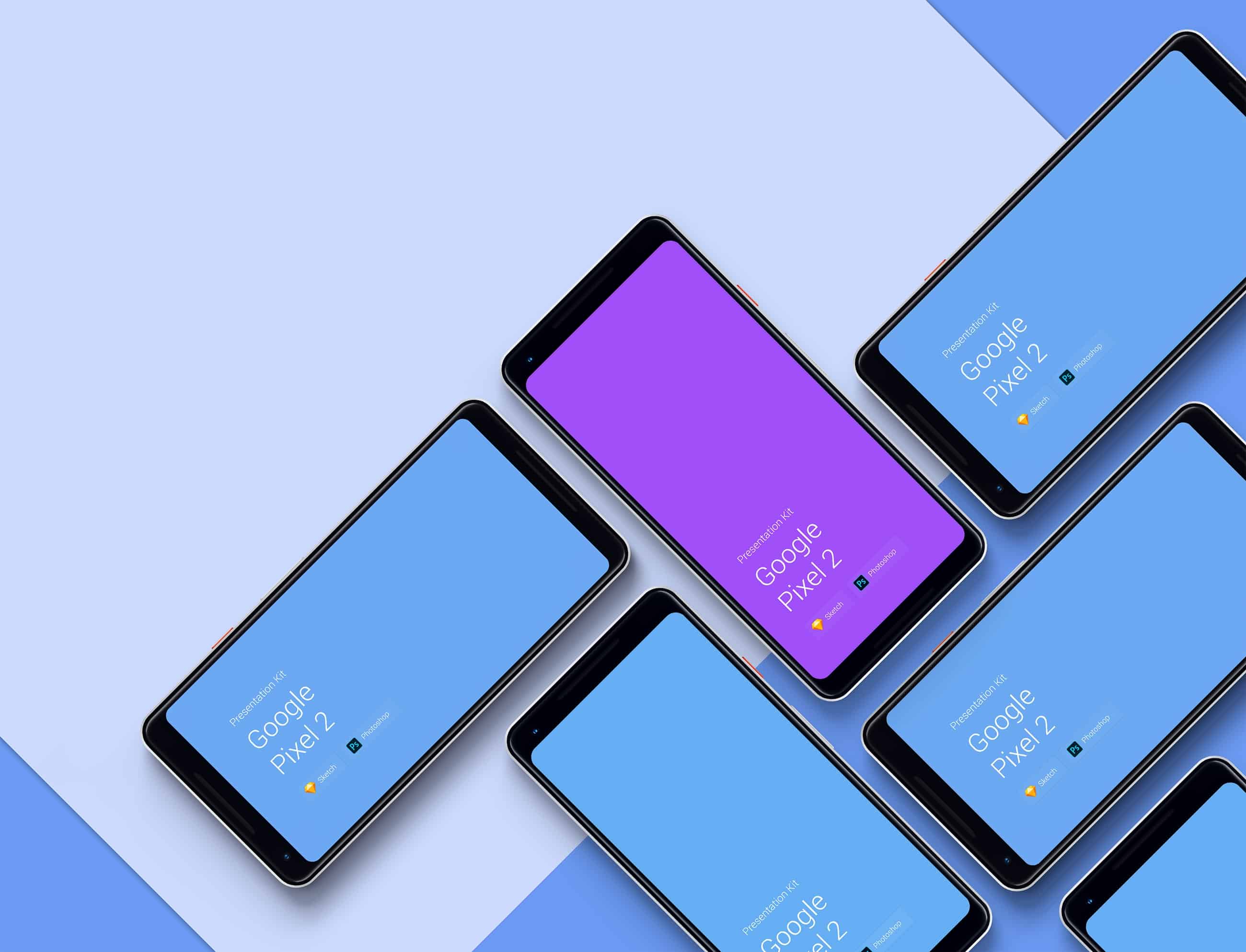 Presentation Kit Google Pixel 2 Mockup