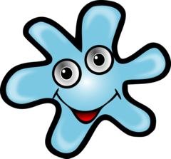 blue germ with face - AnimalBiome