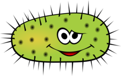 green germ with a face - AnimalBiome