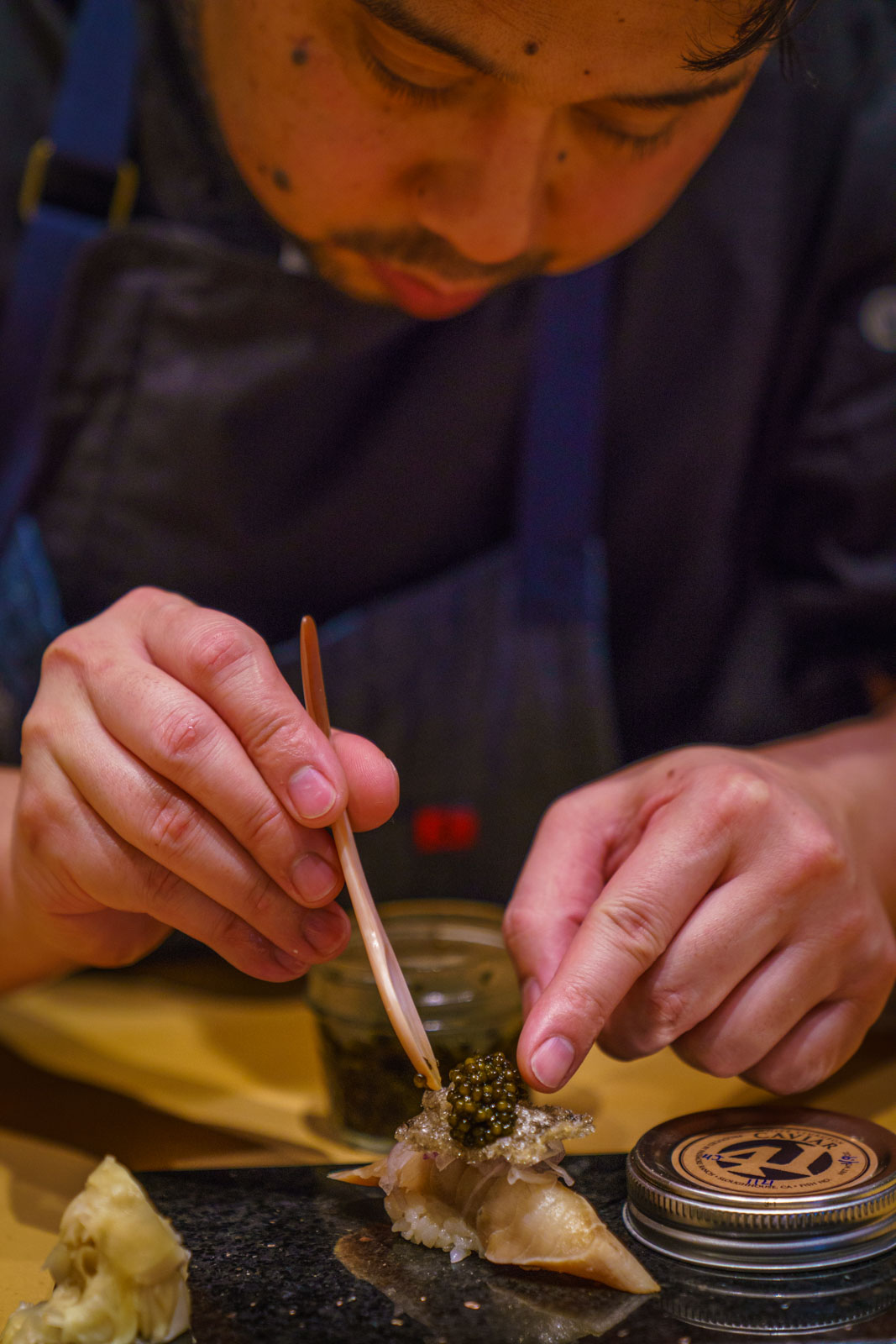 Making sushi at Kru in Sacramento, CA