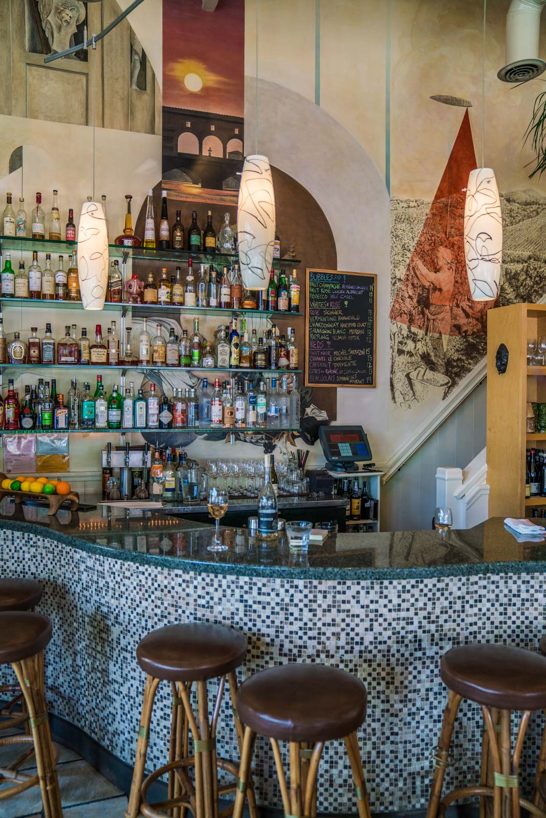 Interior of The Waterboy, a farm to fork restaurant in Sacramento, CA