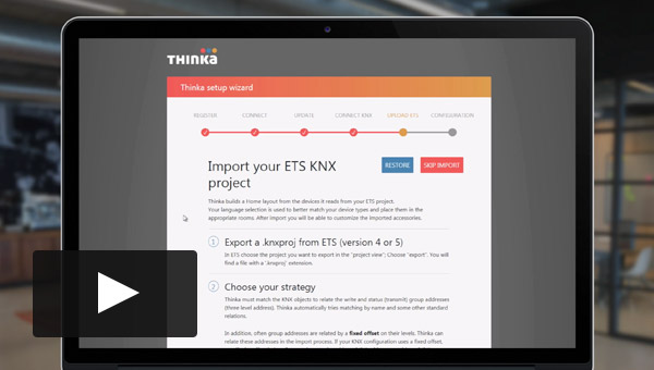 Import your ETS project into Thinka