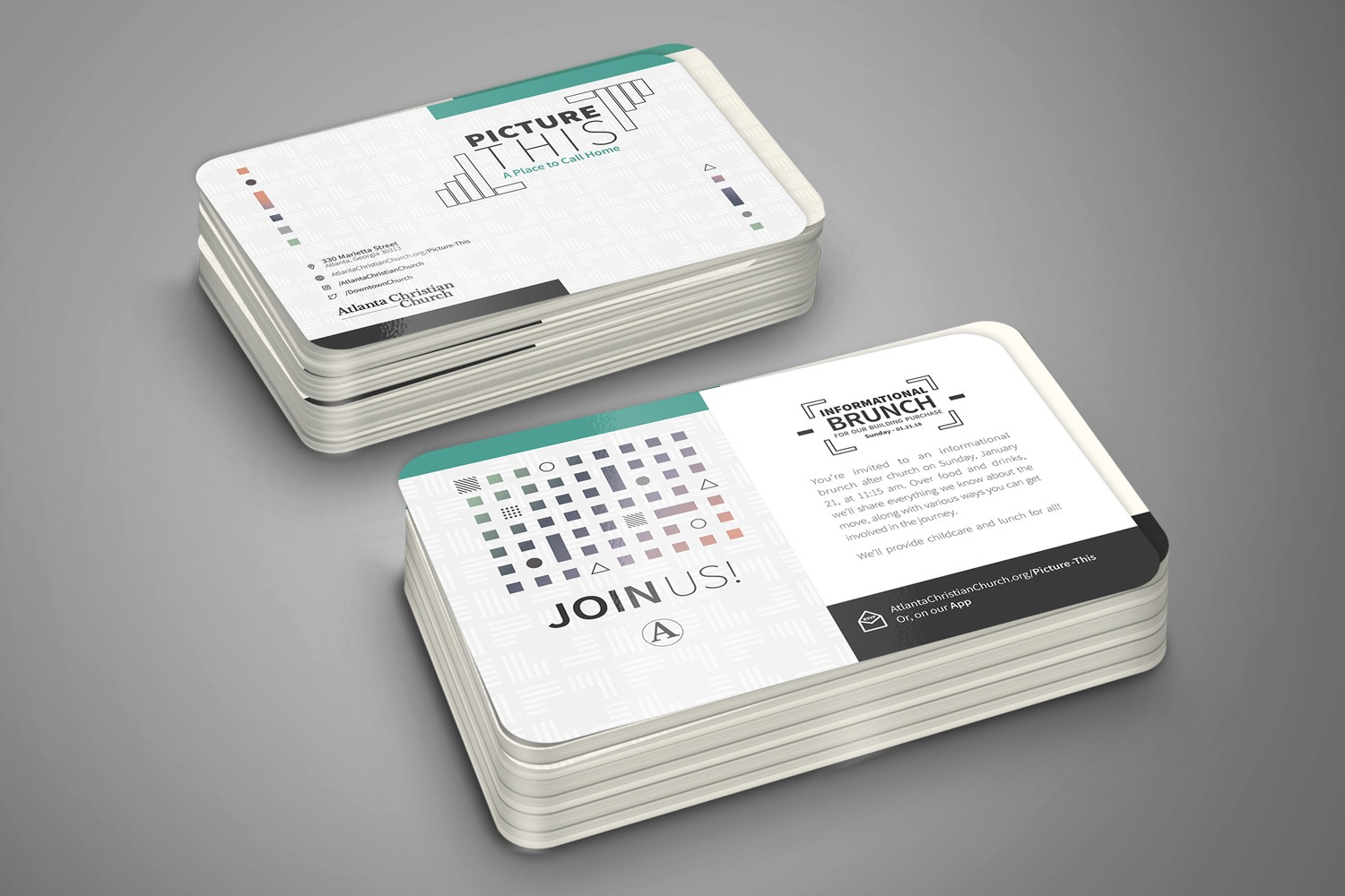 church campaign invitation cards design