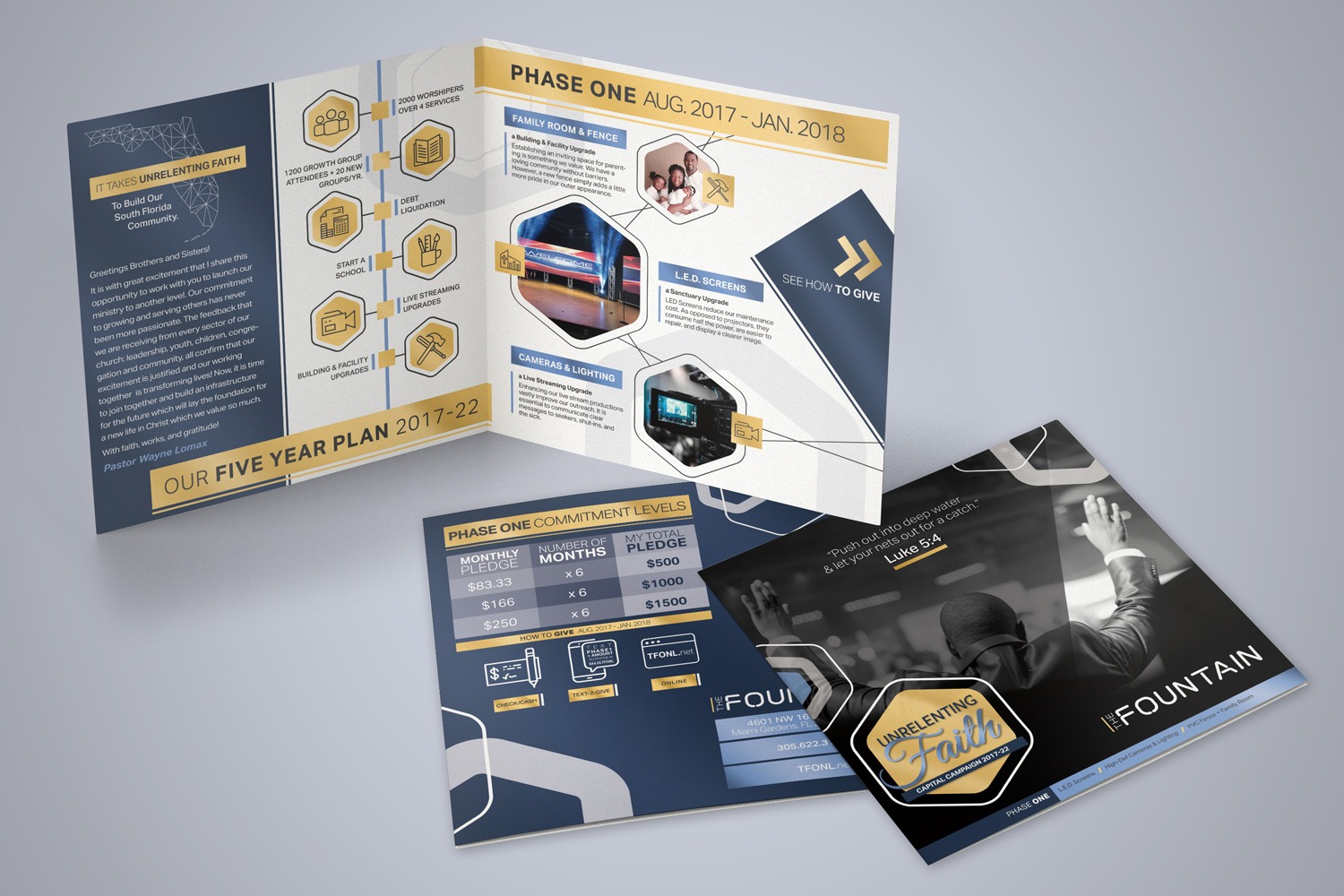 church capital campaign brochures examples ideas