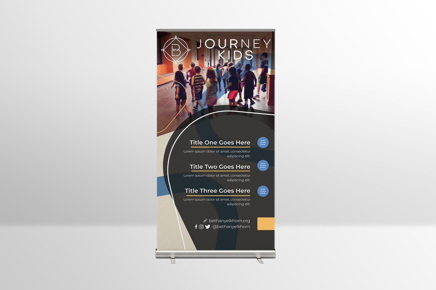 Church Retractable Banners design for Ministry Branding, Marketing, & Outreach ideas