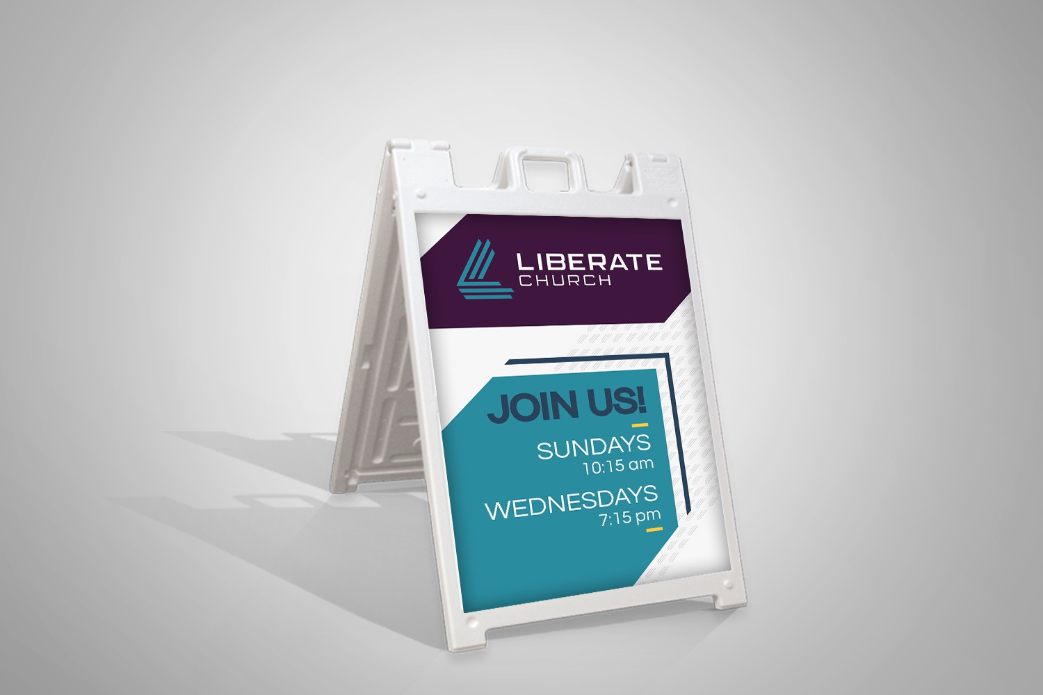 Church a-frames design and printing services examples ideas