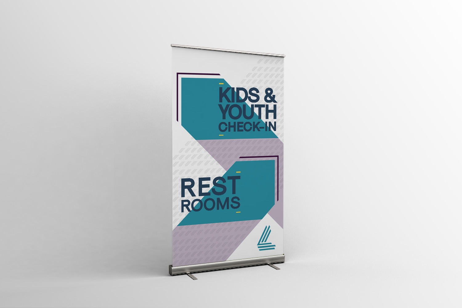 Church Retractable Banners for rollup wayinding design ideas for marketing, branding, outreach