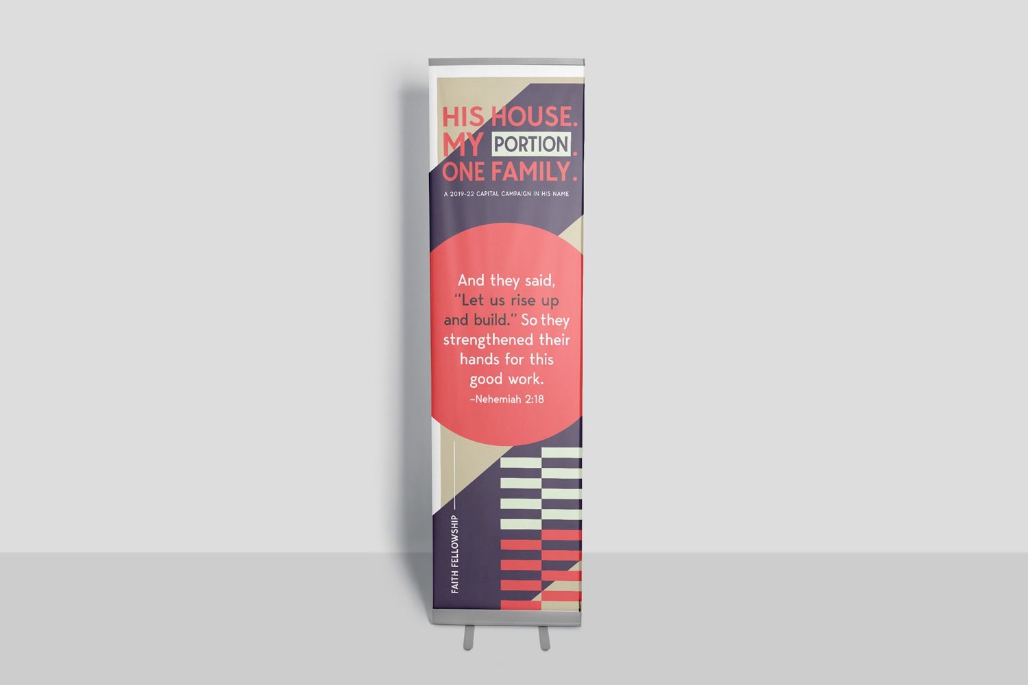 Retractable Banner for Church Capital Campaign Example by Abstract Union in Lincoln, NE