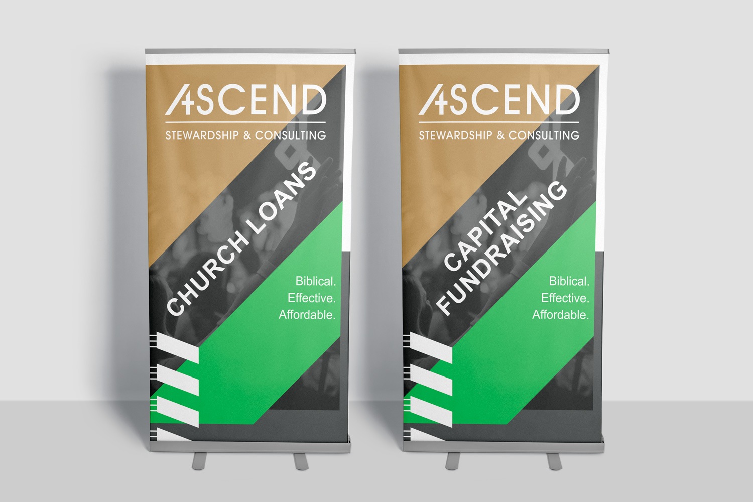 Church Stewardship Campaign Roll banner / Retractable banner example by Abstract Union in Lincoln, NE