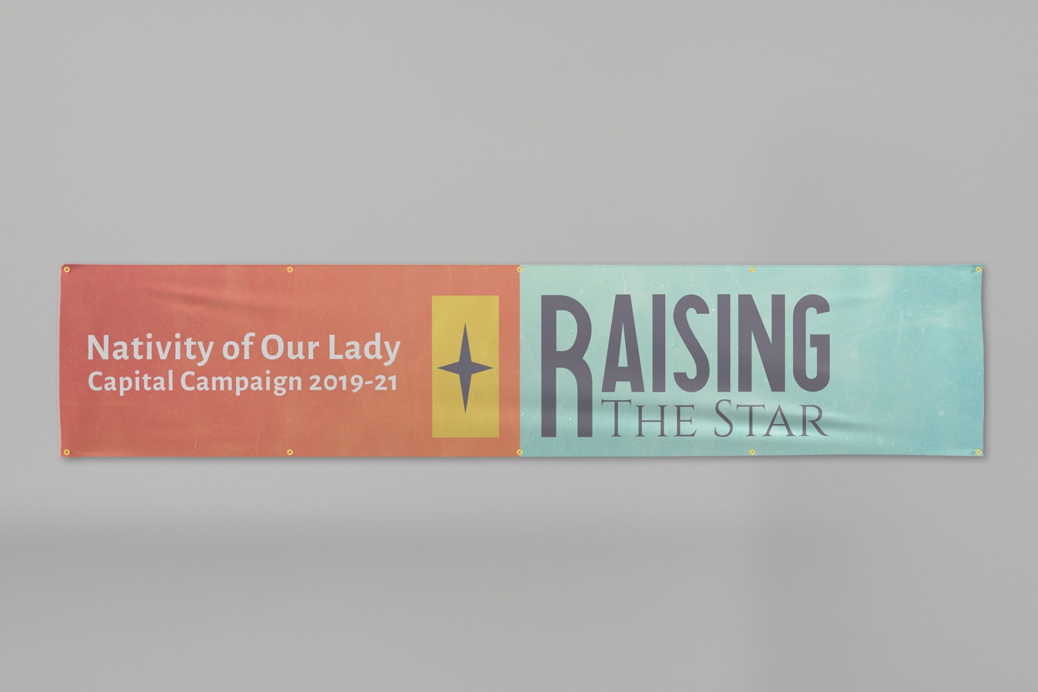 3 x 14 ft. capital campaign vinyl banner ideas and example by Abstract Union in Lincoln, NE