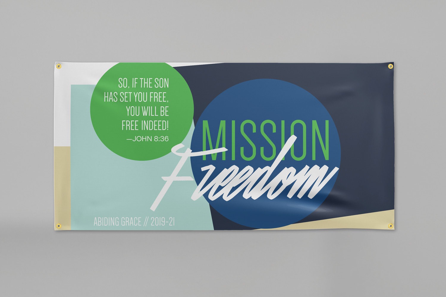 3 x 6 ft. Church capital campaign vinyl banners by Abstract Union in Lincoln, NE