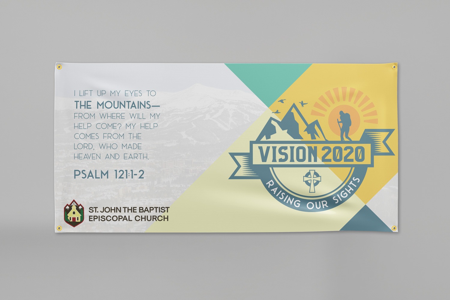 3 x 6 ft. custom church banner for church capital campaigns by Abstract Union in Lincoln, NE
