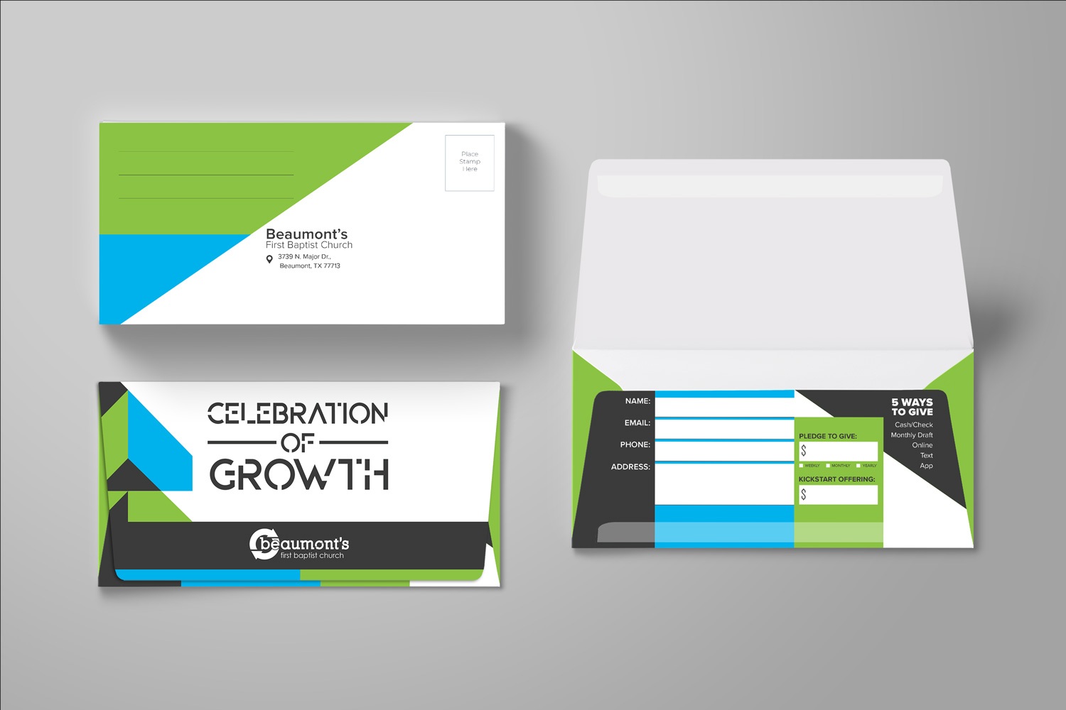 Church Capital Campaign Offering Envelopes Ideas and Examples by Abstract Union in Lincoln, NE