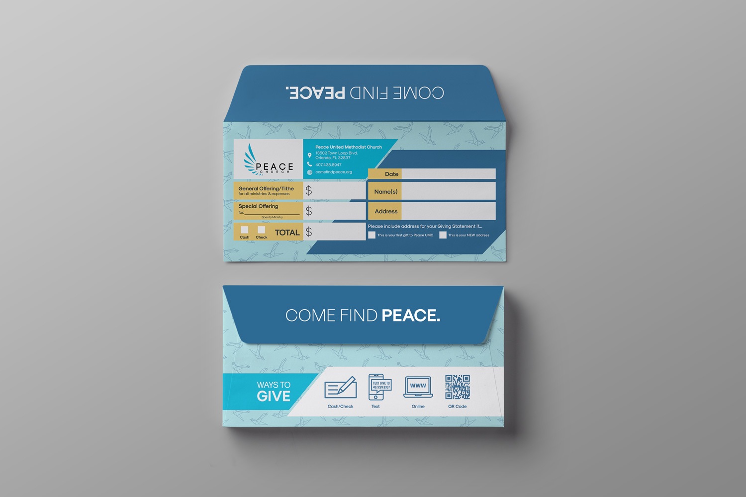 Church Stewardship Offering Envelopes Ideas and Examples by Abstract Union in Lincoln, NE
