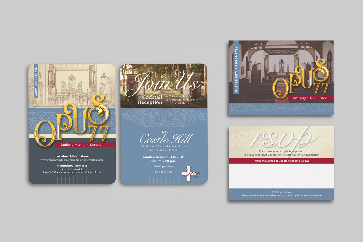 Church capital campaign invitation set ideas and examples by Abstract Union in Lincoln, NE