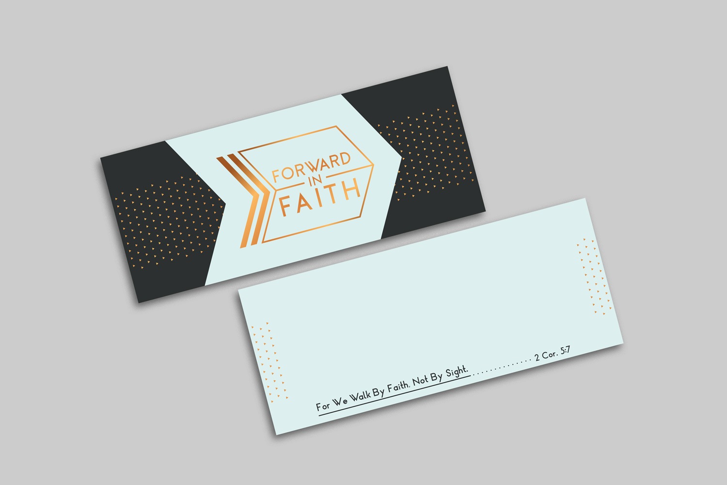 Horizontal 3.5 x 8.5 in. Notecard for Church Capital Campaigns by Abstract Union in Lincoln, NE