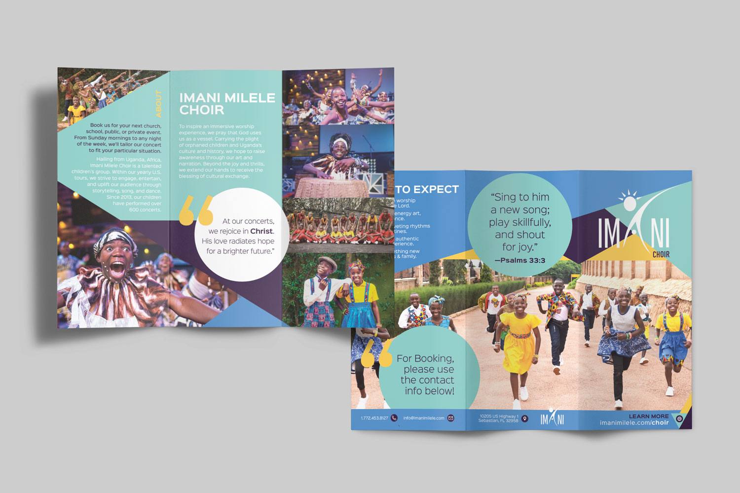 8.5 x 11 in. Non-Profit folded brochure design and printing by Abstract Union