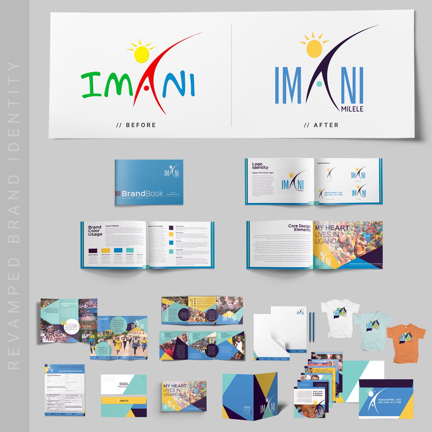 Non-profit brand identity examples with non-profit revamped logo by Abstract Union