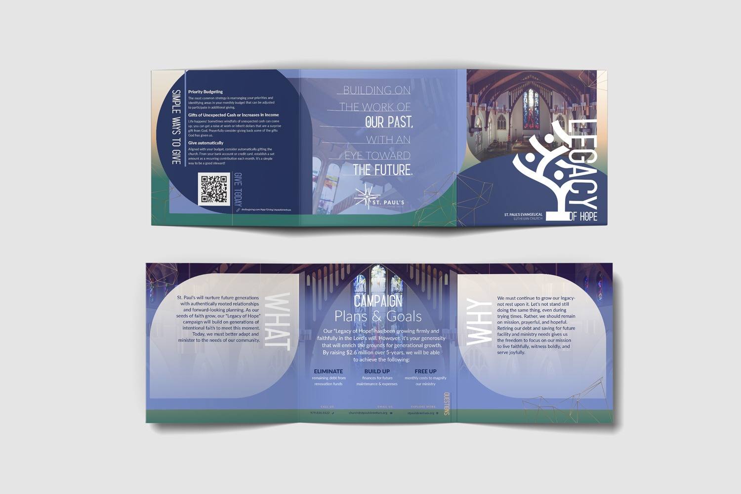 Abbreviated Case Statement brochure for church capital campaigns by Abstract Union