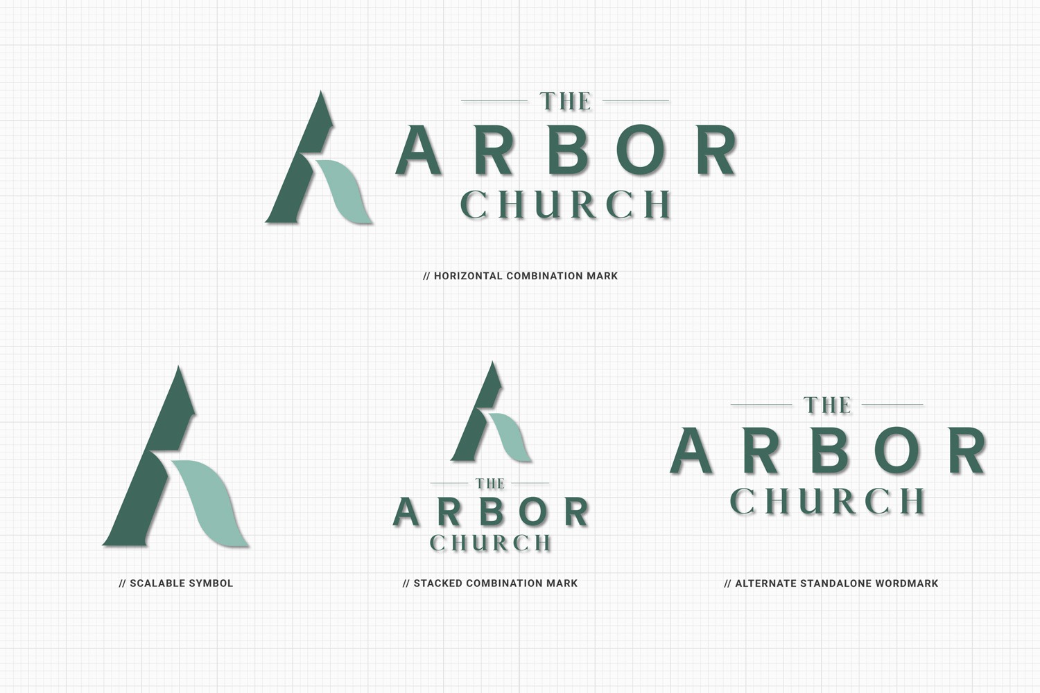 church branding examples of church logo, modern symbol design by Abstract Union