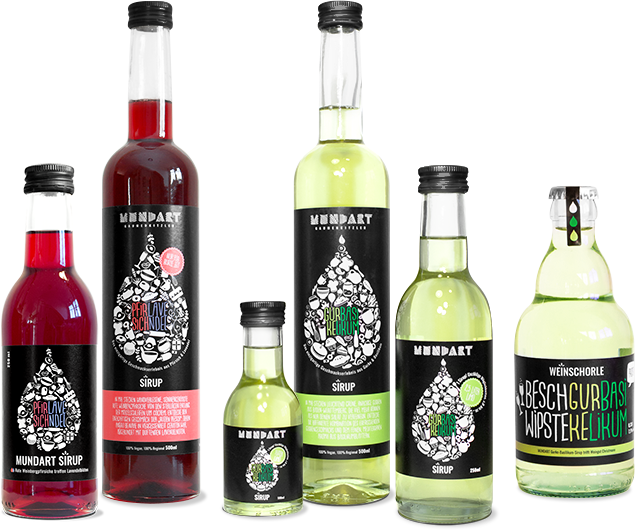 MUNDART Sirup Produktsortiment MUNDART Sirup - Produktsortiment