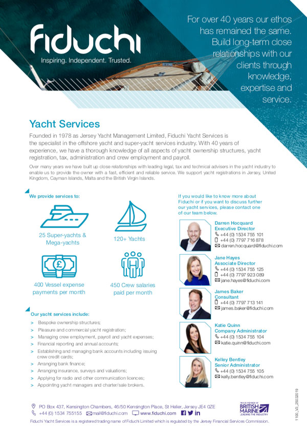 Yacht Services Leaflet