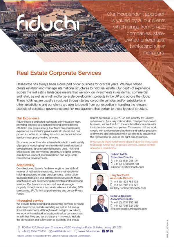 Serviços corporativos imobiliários