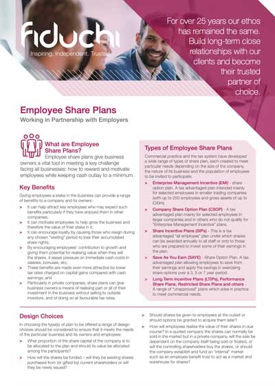 Folheto Fiduchi Employee Share Plans (UK)
