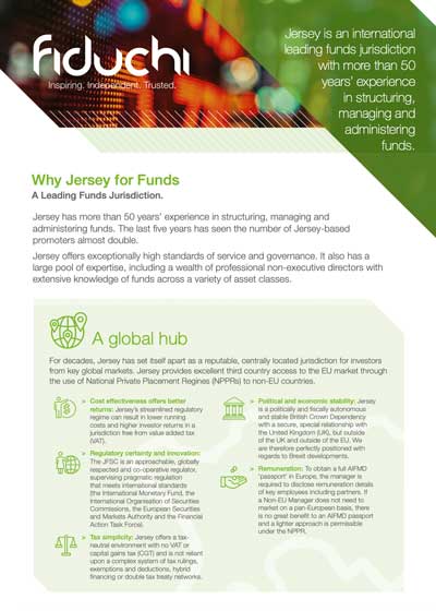 Por que Jersey for Funds Folheto