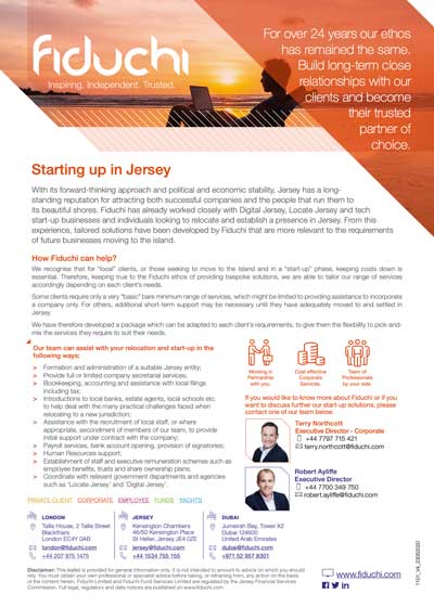 Começando a sua empresa em Jersey