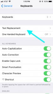 Text Replacement