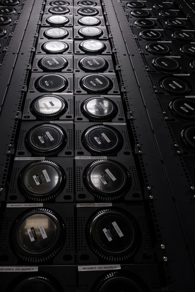 Wall of Mac Pros