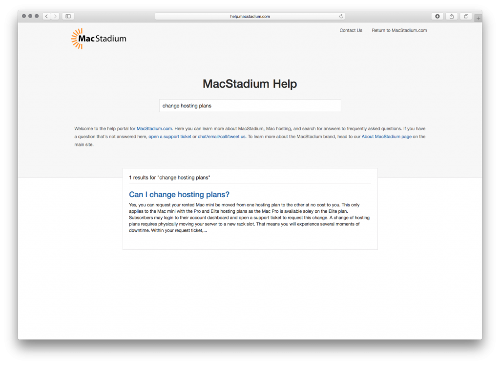MacStadium Help Portal